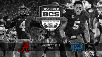 Bcs National Championship Poster Wallpaper Alabama Vs Notre