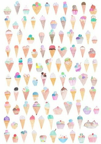 Ice Cream Cone iPhone Wallpaper Pattern Icecream Baby