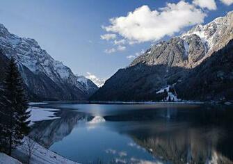 Lake Klontalersee Switzerland Desktop Wallpaper Pre Wallcaper
