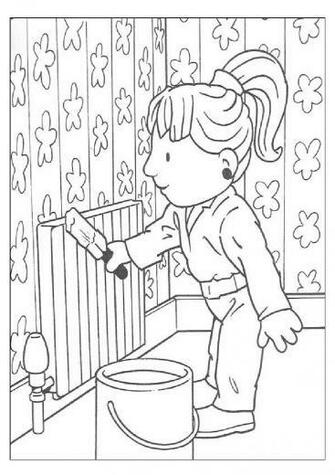 Wendy Putting Wallpaper To Walls