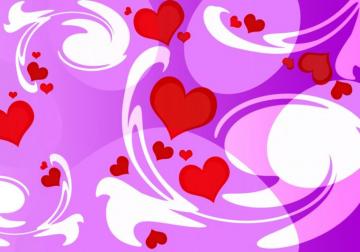 Cute Hearts Wallpaper On
