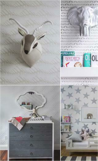 Ebabee Likes Modern Metallic Wallpaper For Kids