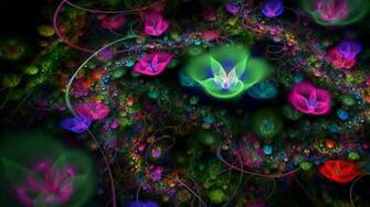 Colors Background Fractal Space Wallpaper Full HD 1080p