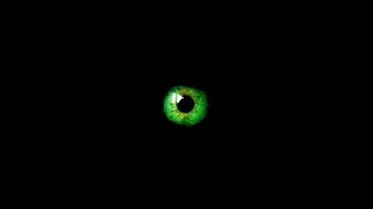 Green Abstract Wallpaper Eyes Black