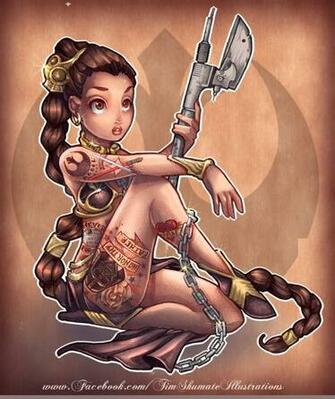 Tattooed Slave Leia By Telegrafixs