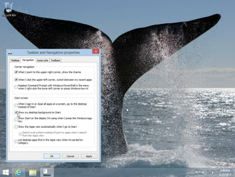 The Start Screen Background Should Now Reflect Your Desktop Wallpaper
