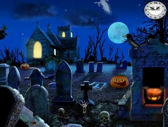 Halloween Screensavers Graveyard Party Fullscreensavers