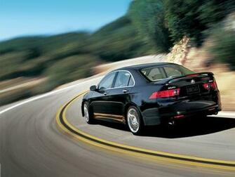 Wallpaper Acura Tsx Black Rear