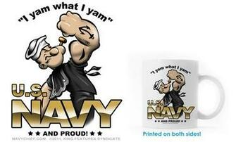 Us Navy Popeye Coffee Mug
