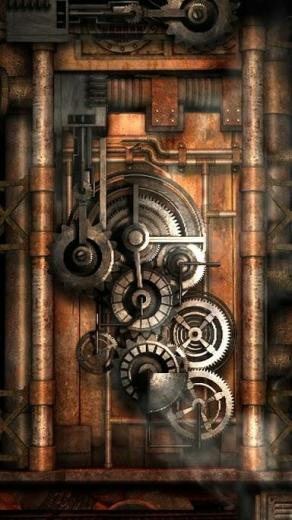 Steampunk Background iPhone Live Wallpaper Gears