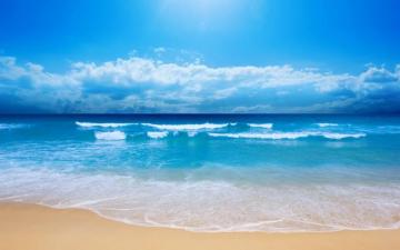 Beach Sky Nature Sea Waves Wallpaper HD Desktop And Mobile