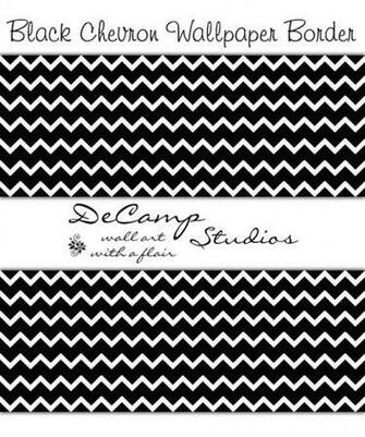 Black And White Chevron Wallpaper Border Wall Decals For Any Home Room