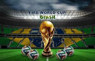 Wallpaper Stadium Football Brazil Brazuca Golden Trophy