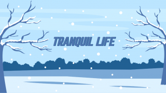 Snow Falling Wallpaper Template To Edit Online