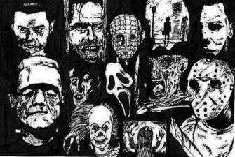 Horror Movie Icon Collage Icons By Valashard