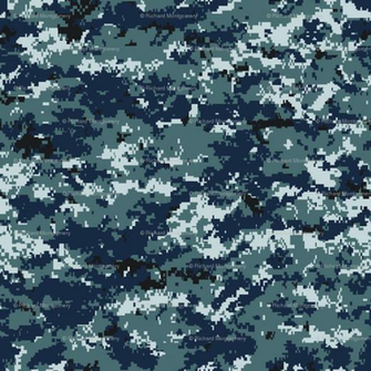 Navy Blue Digital Camo Nwu Wallpaper Ricraynor Spoonflower