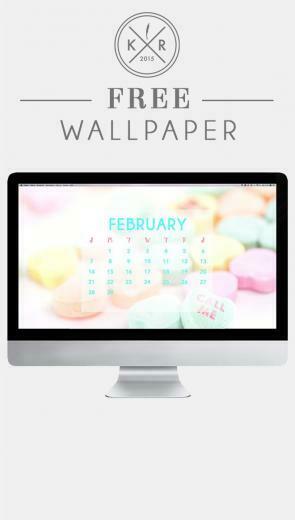 February Candy Heart Pastel Calendar On The For Mobile And