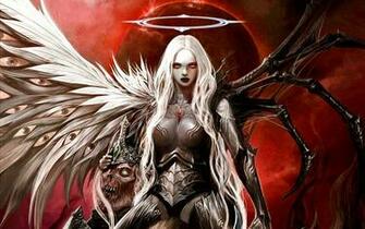 Angel Dark Demon Fantasy Skull Wallpaper