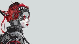 Geisha Warrior Wallpaper