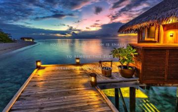 Beach Bungalow Skyphoenixx1 Lanterns Pier