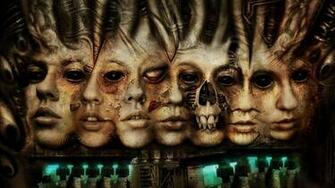 Desktop Wallpaper Creative Strange Faces