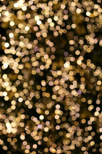 Twinkle Lights Golden Black Circles Glitter Girly