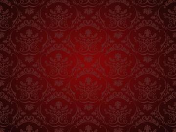 Red And White Floral Illustration Retro Pattern Vector Dark