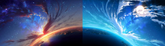 Working And Playing On A Dual Screen X Monitor Wallpaper