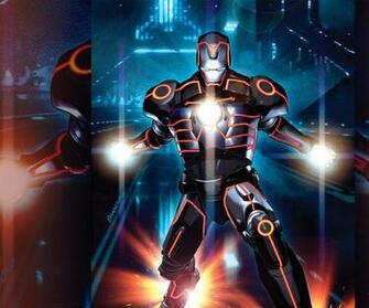Invincible Iron Man Tron Variant Android Wallpaper Cell Phone