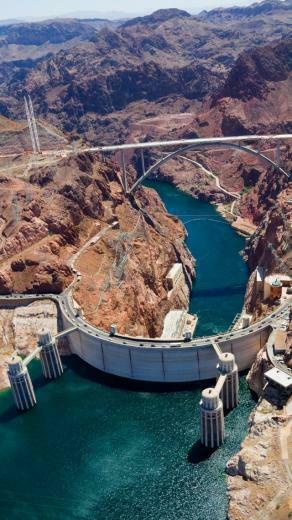 Hoover Dam Lake Mead United States iPhone Wallpaper