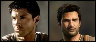 Jensen Ackles As Nathan Drake By Luckynumberslvn Fan Art Wallpaper