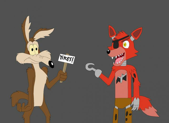Wile E Coyote And Foxy The Pirate Fox By Kitsune257