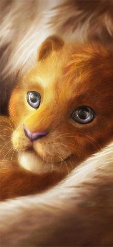 Simba 4k iPhone X Wallpaper
