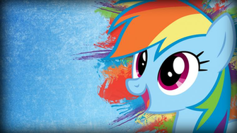 Grunge Rainbow Dash Wallpaper By Twopennypenguin
