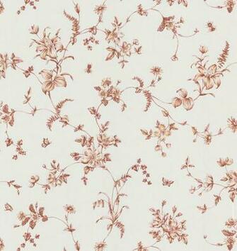 Brewster Burgundy Floral Vine Wallpaper