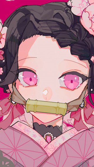Nezuko Cute Demon Slayer Wallpaper iPhone Phone 4k 2301f