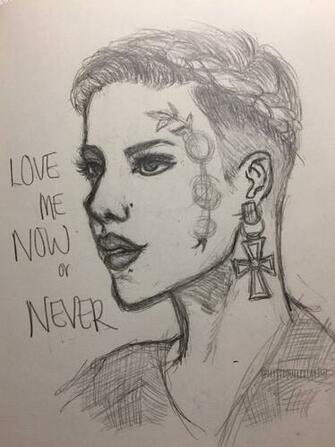 Halsey Sketch By Mystiquelexi