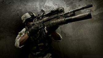 Assault Rifle Computer Wallpaper Desktop Background