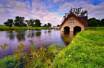 Wallpaper Carton Boat House Kildare Ireland Desktop