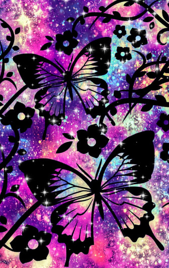 Glitter Butterfly Picture Wallpaper