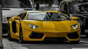 Yellow Lamborghini HDr 4k HD Desktop Wallpaper For Ultra