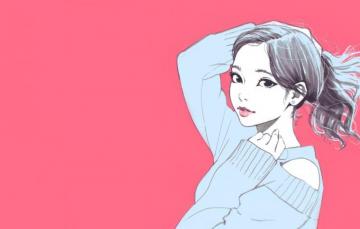 Wallpaper Pink Girl Ilya Kuvshinov Aesthetic Image For Desktop