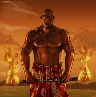 Samoan Background Designs Fire By Dr Salvador