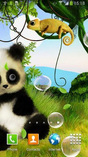 Animated Panda Live Wallpaper For Android By