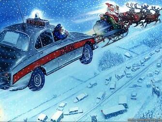 Wallpaper Police Funny Christmas