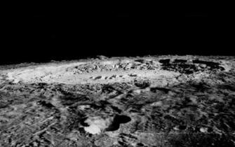 Moon Surface Craters HD Wallpaper Background Image