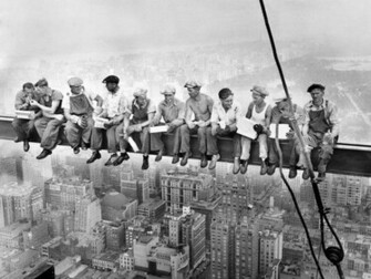 Wallpaper Lunch Atop A Skyscraper Photos And Walls
