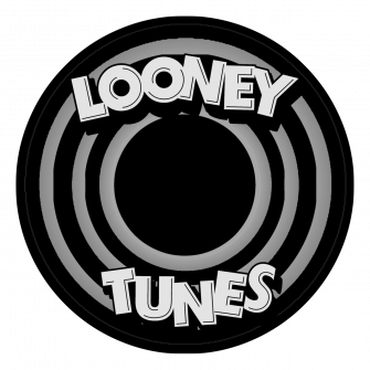 Looney Tunes Logo Black And White Wallpaper
