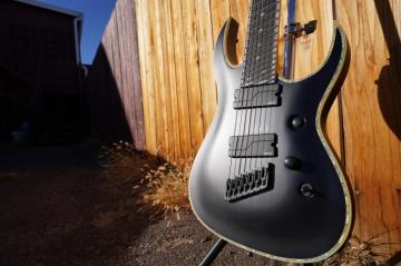 B C Rich Shredzilla Prophecy Archtop Fanned Fret Satin Black