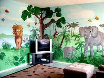 Wall Stickers For Children Rooms In African Savannah Jungle Style